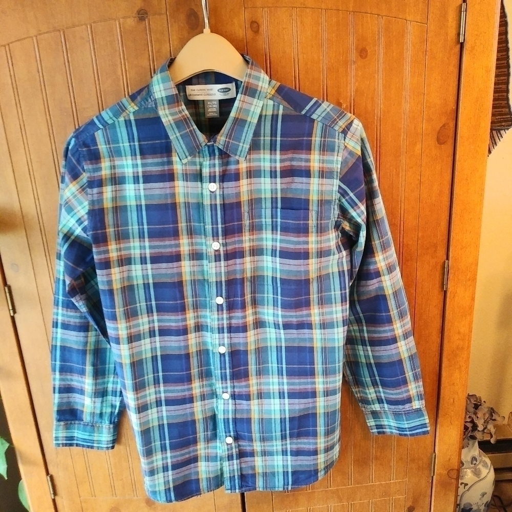 Old Navy Boys Plaid Classic Shirt